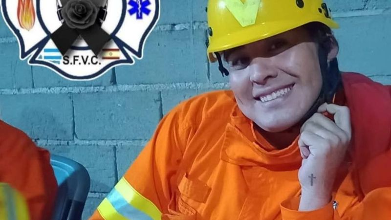 Pesar por el fallecimiento de una mujer bombero