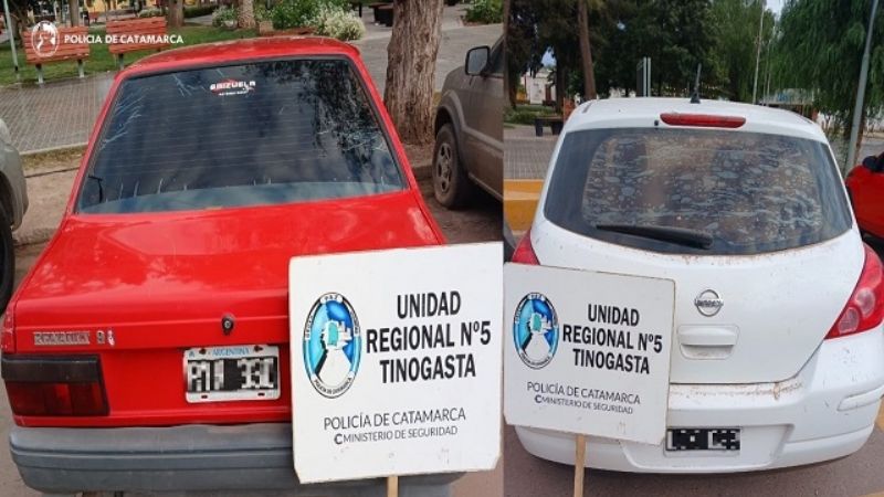 Secuestran vehículos en Tinogasta, Andalgalá y Capayán