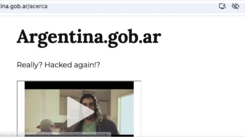 El Gobierno confirmó el hackeo de su sitio oficial