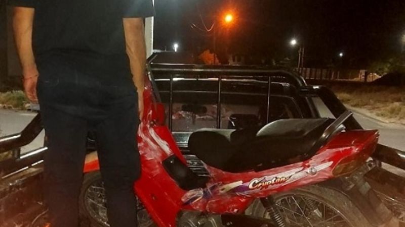 Robó una moto