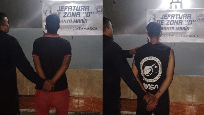 Violencia en Santa María: dos jóvenes aprehendidos tras agredir a un hombre