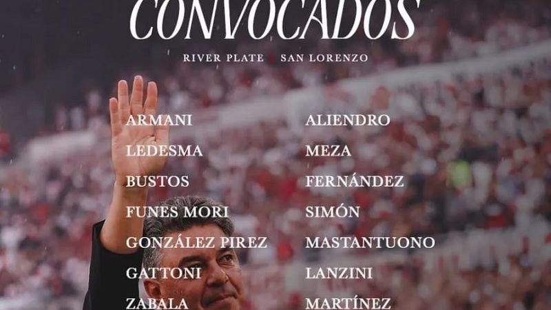 River con lo mejor que dispone ante San Lorenzo