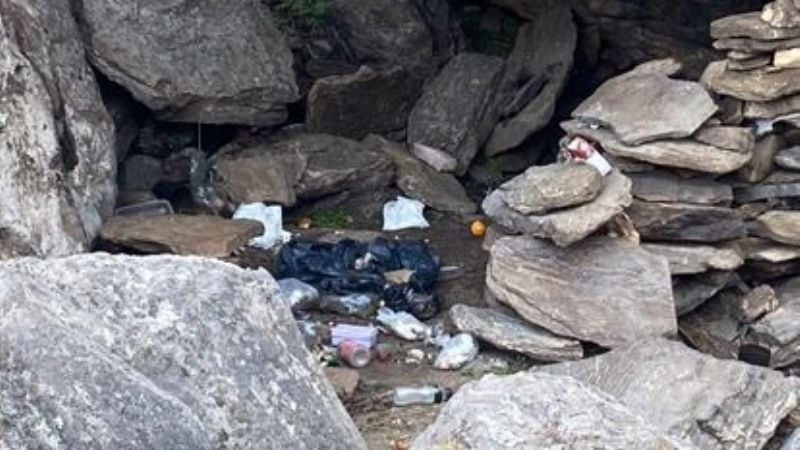 ¡El Manchao en peligro! Lamentable escenario de basura en un destino turístico de Catamarca