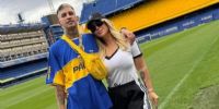Wanda Nara y L-Gante, presentes en La Bombonera durante el sorteo del Mundial de Clubes.