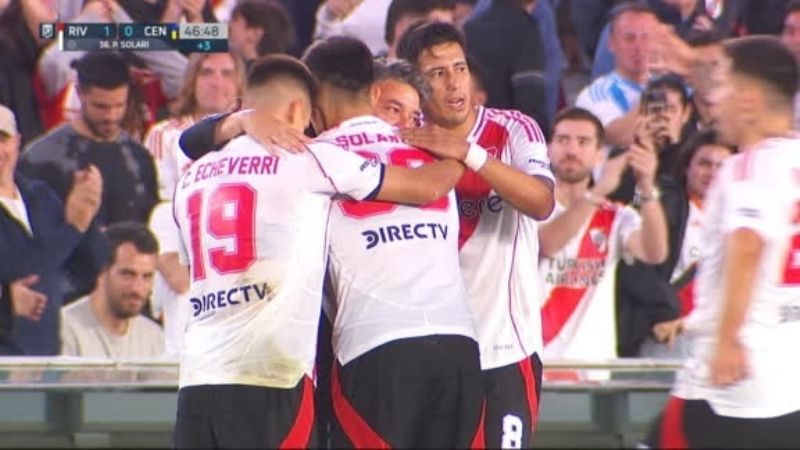 River goleó a Central y está en la próxima Libertadores