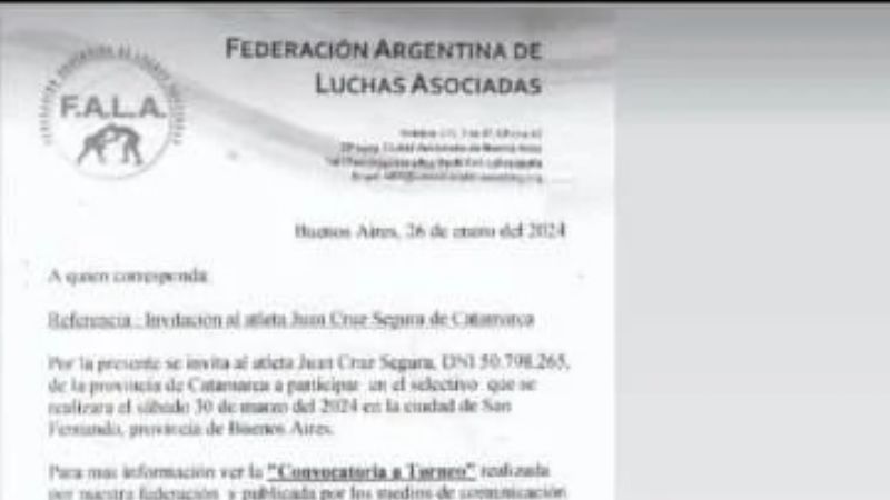 Juan Cruz Segura busca apoyo para asistir a un torneo