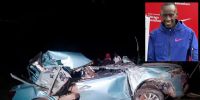Así quedó el auto donde perdió la vida el maratonista Kelvin Kiptum, dueño del récord mundial.