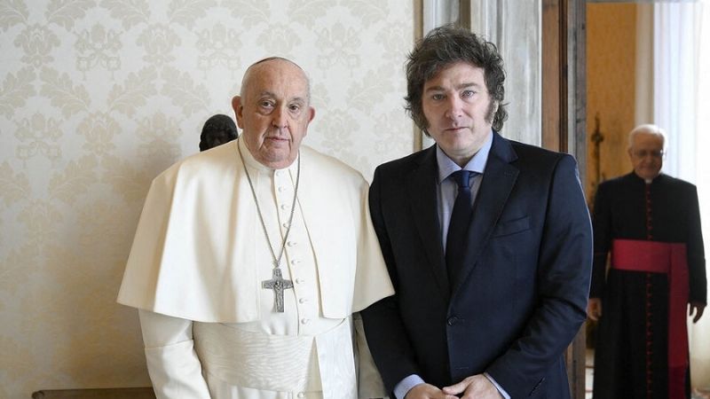 El Papa Francisco y Milei se reunieron en el Vaticano