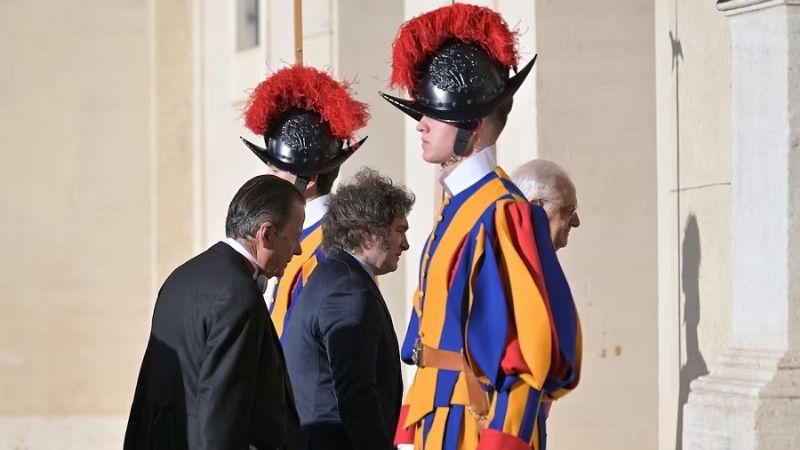 El Papa Francisco y Milei se reunieron en el Vaticano