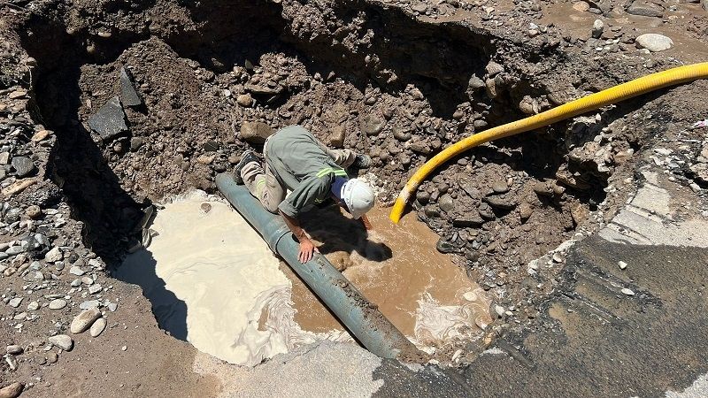 Parte de la zona sur sin agua
