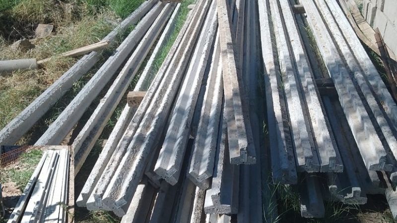 Recuperaron 45 viguetas de cemento