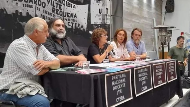 CTERA anunció un paro docente nacional para el próximo lunes