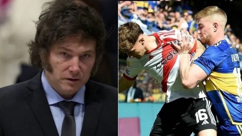Milei no verá el Superclásico; pero hinchará por Boca