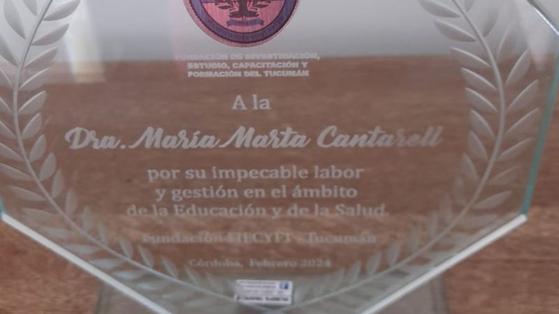 Reconocimiento a profesional catamarqueña