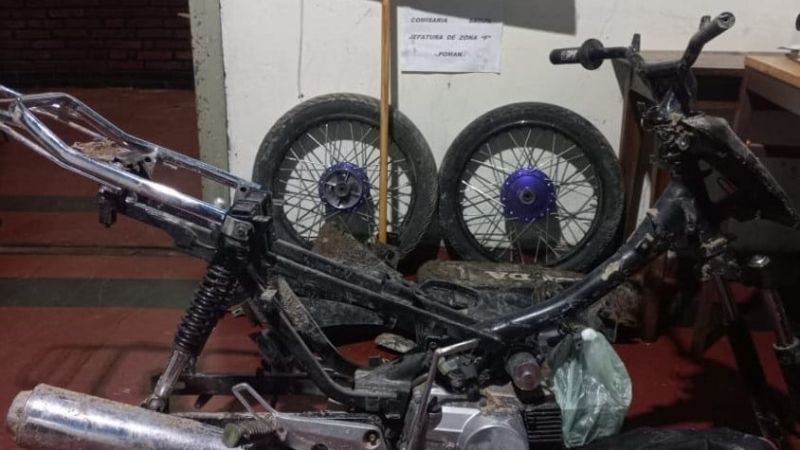 Recuperaron una motocicleta sustraida