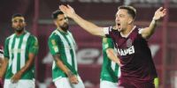 PEÑA BIAFORE había abierto e marcador para Lanús, ante Banfield, que teminó empatado 1 a 1.
