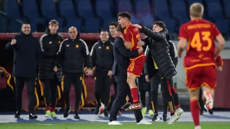 La Roma ganó con “triplete” de Paulo Dybala