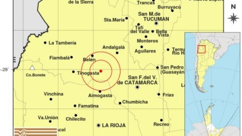 Un fuerte sismo se registró ayer en el Oeste