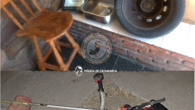 En distintos procedimientos recuperaron elementos robados