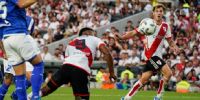 Con los tres goles que le marcó a Vélez, el colombiano cosechó 28 goles en 64 presentaciones con River.