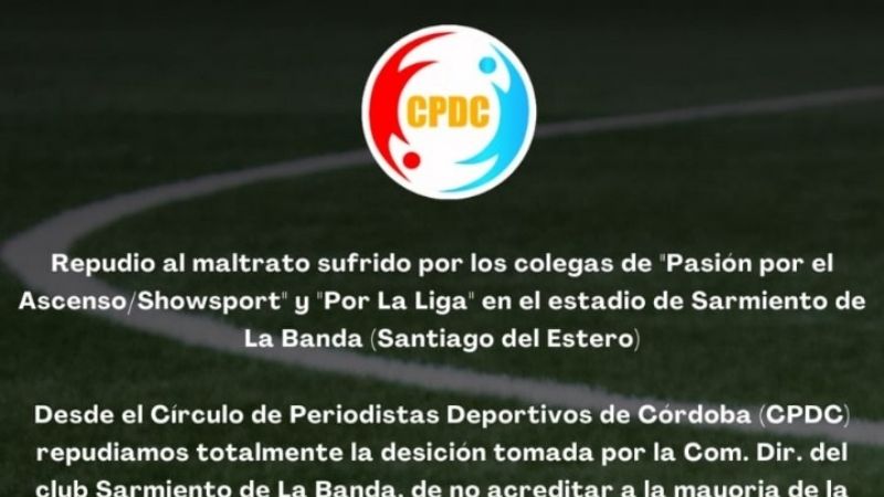 Cordobeses repudiaron mal trato a la prensa, en Santiago