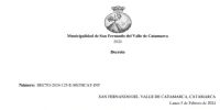 DECRETO DE PROMULGACIÓN de la ordenanza que convalidó la donación del predio a El Auténtico.