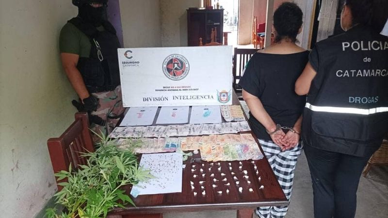 Desbaratan punto de venta de Drogas en Santa Rosa