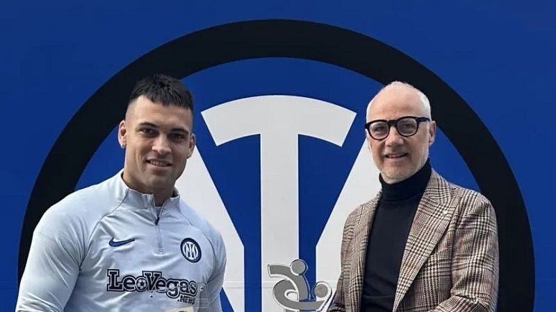 Lautaro, el mejor jugador del mes en Italia