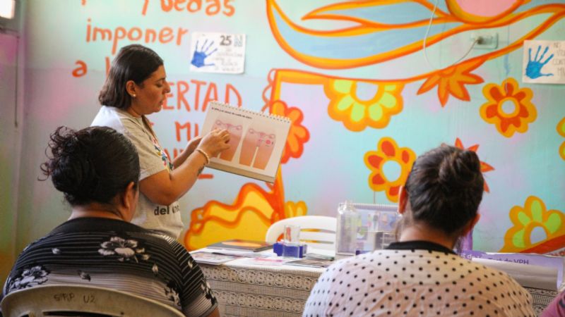 Prevención y capacitación sobre el cáncer de cuello de útero y de mama