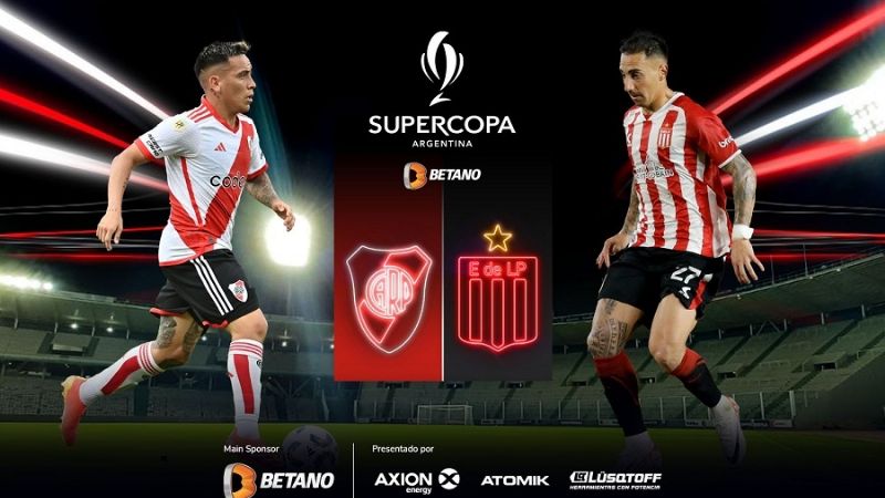 River y Estudiantes de La Plata por la Supercopa Argentina