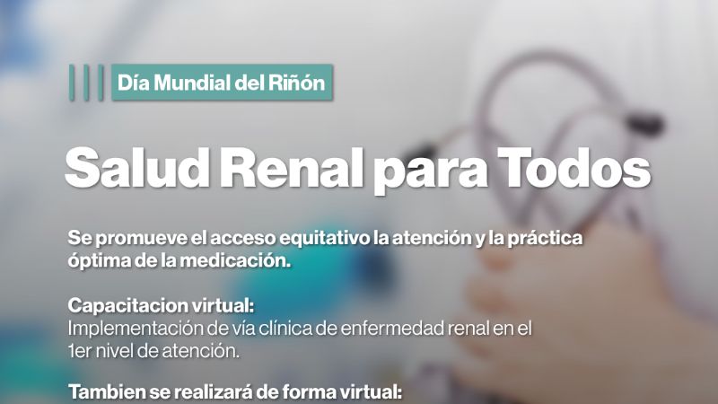 Acciones de Salud por el Día Mundial del Riñón