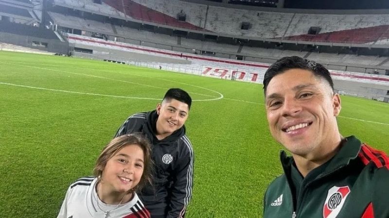 El hijo de Enzo Pérez festejó Supercopa de River