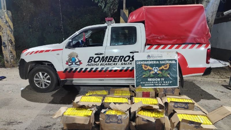 Incautan más de 314 kilos de cocaína ocultos en un camión de bomberos