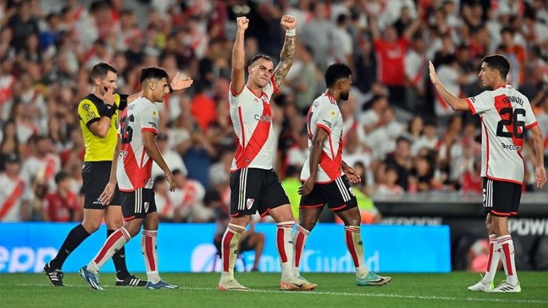 River siguió de fiesta ante Gimnasia: 3 a 1