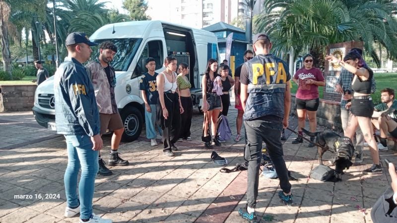 Un joven quedó detenido por vender droga en el Lollapalooza