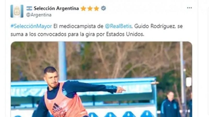 Guido Rodríguez, citado a la Selección Argentina