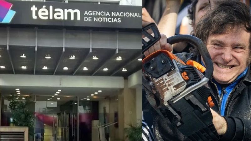 Milei anunció el cierre de la agencia de noticias Telam