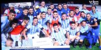 LOS JUGADORES DE ATLÉTICO TUCUMÁN, con el pasaje a los 16vos., donde enfrentarán a Gimnasia de La Plata.