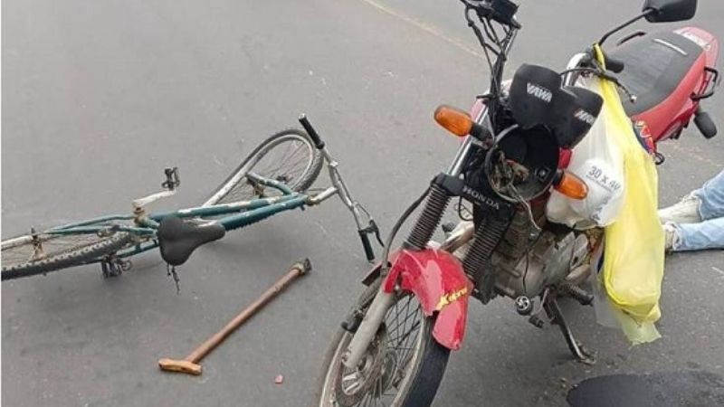 Sufrió un accidente y debió ser trasladado en auto por la demora del SAME