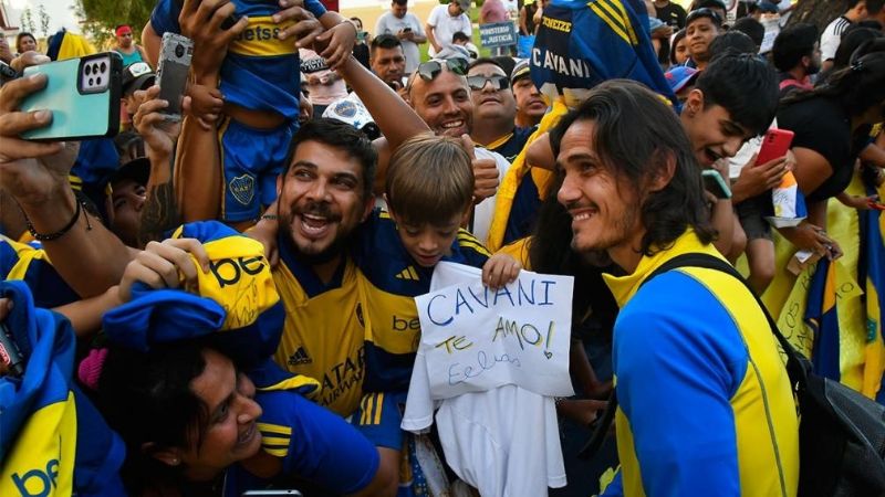 Locura por Boca al llegar a Santiago del Estero