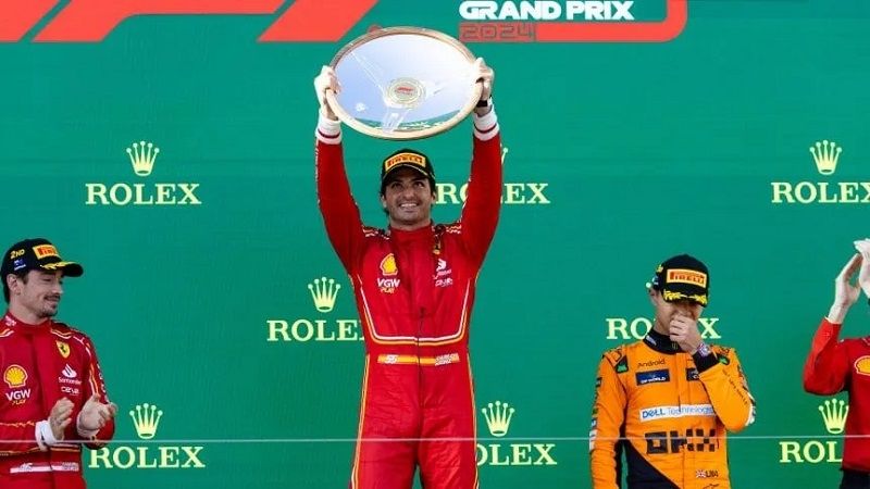 Carlos Sainz ganó el GP de Australia