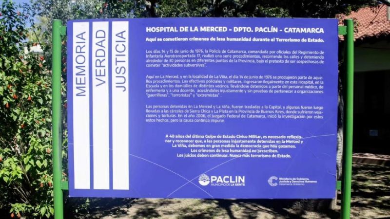 El Hospital de La Merced fue señalizado como Sitio de la Memoria