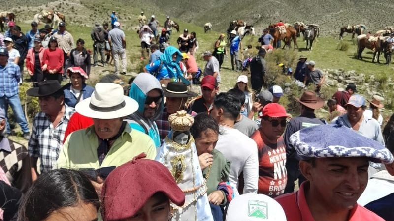 Imponente Procesión de Fe Mariana a las montañas de Humaya Grande