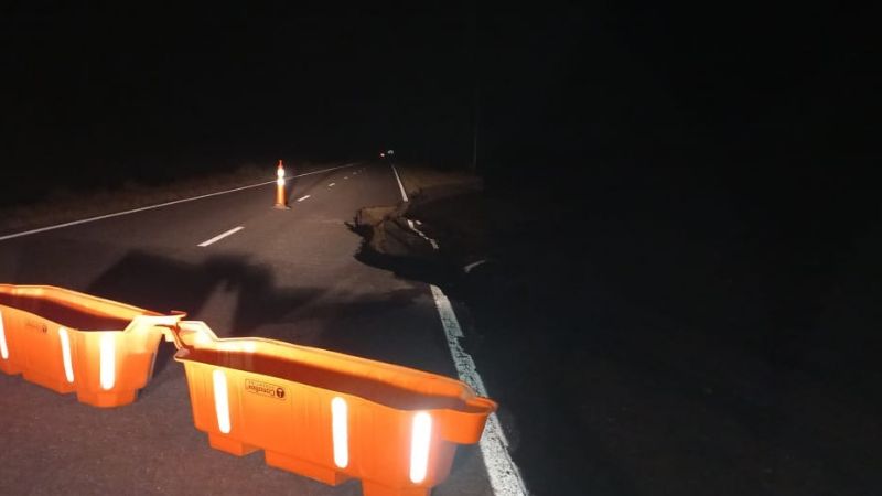 Crecierón los ríos y complicó el tránsito en Ruta 40