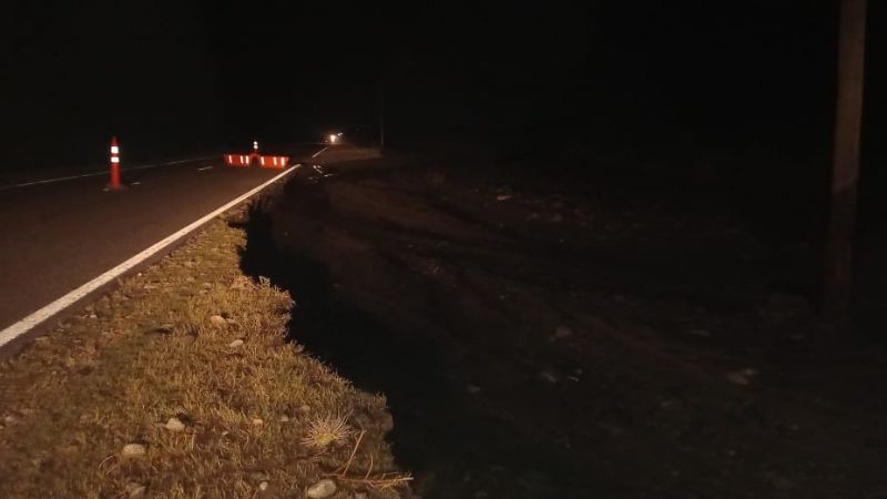 Crecierón los ríos y complicó el tránsito en Ruta 40