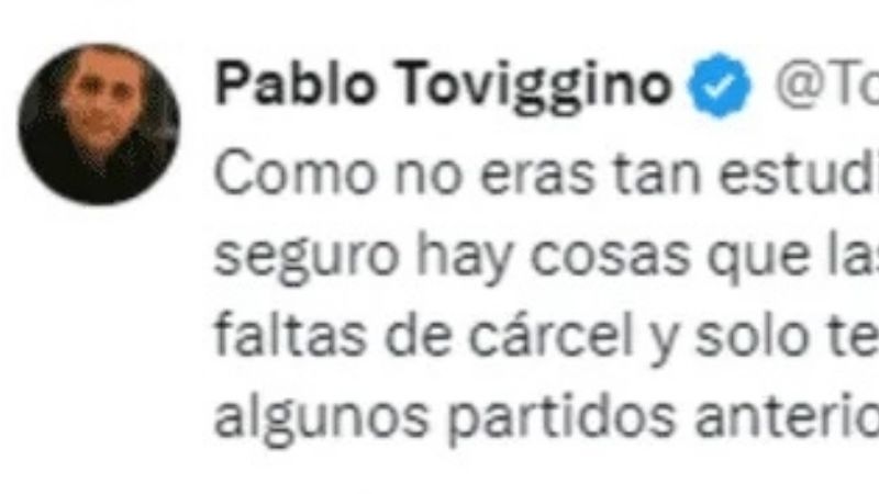 Ahora, Toviggino contra Tevez y escala el papelón