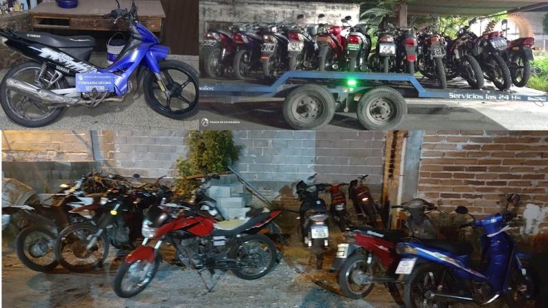 Secuestraron 20 motocicletas