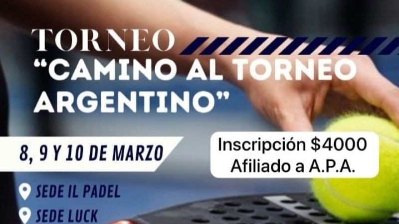 AsCaPa abre el calendario de padel catamarqueño