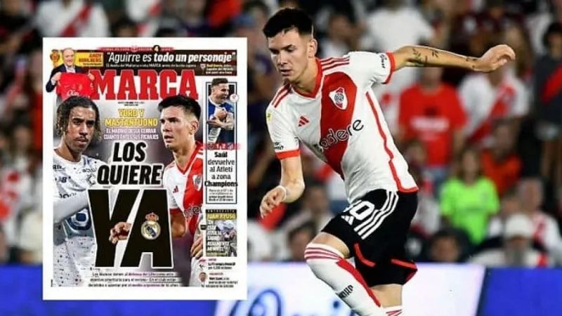 Real Madrid apura por Franco Mastantuono