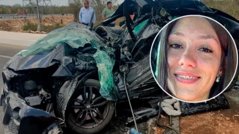 Murió una joven argentina en México tras chocar su auto contra un colectivo